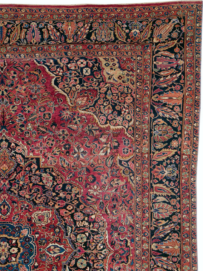 Antique Persian Sarouk Carpet, No.25095 - Gss