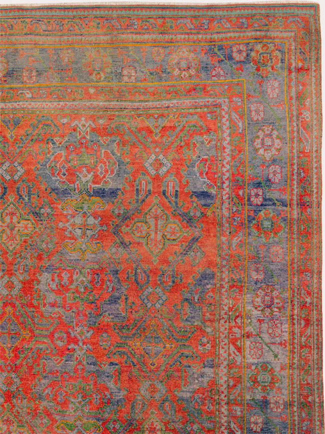 Antique Turkish Oushak Carpet, No.25099 - Gss