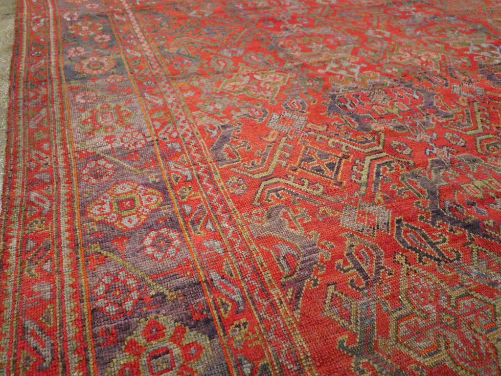 Antique Turkish Oushak Carpet, No.25099 - Gss