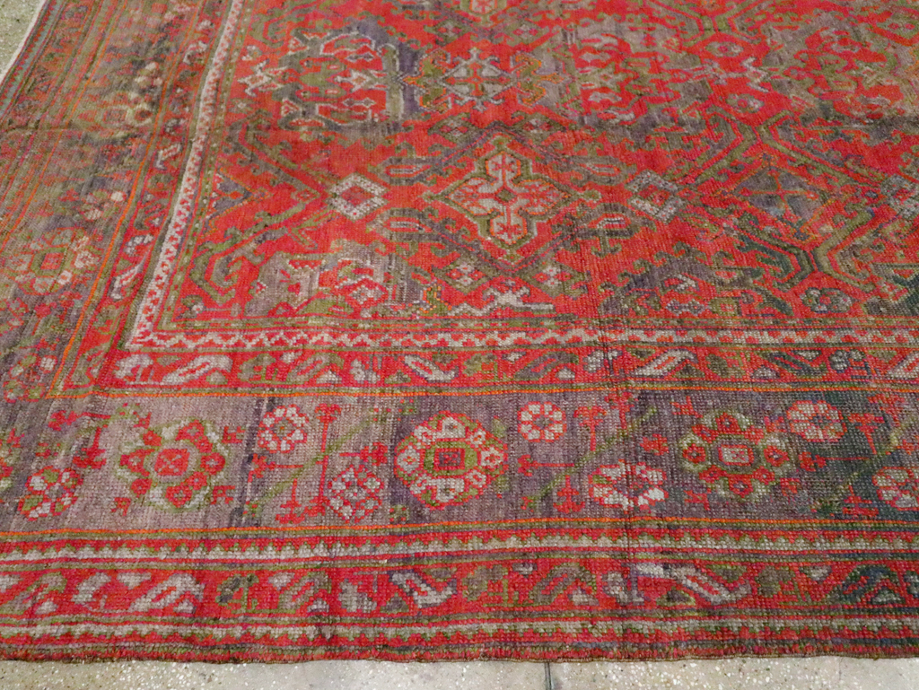 Antique Turkish Oushak Carpet, No.25099 - Gss