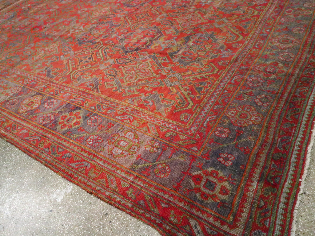 Antique Turkish Oushak Carpet, No.25099 - Gss