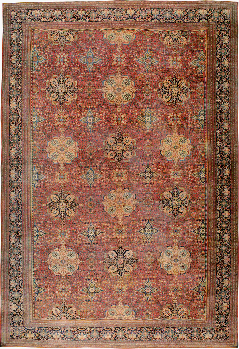 Antique Persian Sarouk Fereghan Oversize Carpet, No.25100 - Gss
