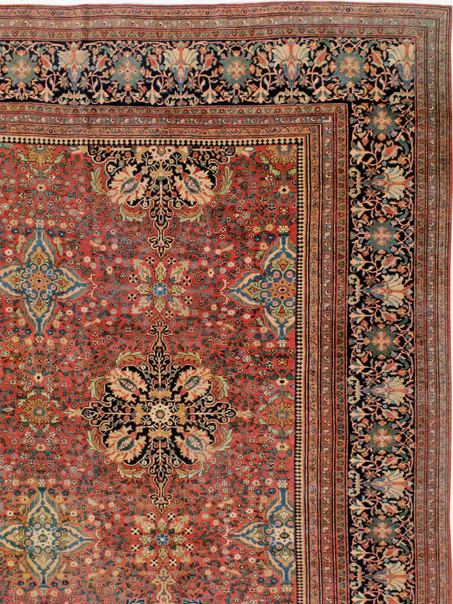 Antique Persian Sarouk Fereghan Oversize Carpet, No.25100 - Gss