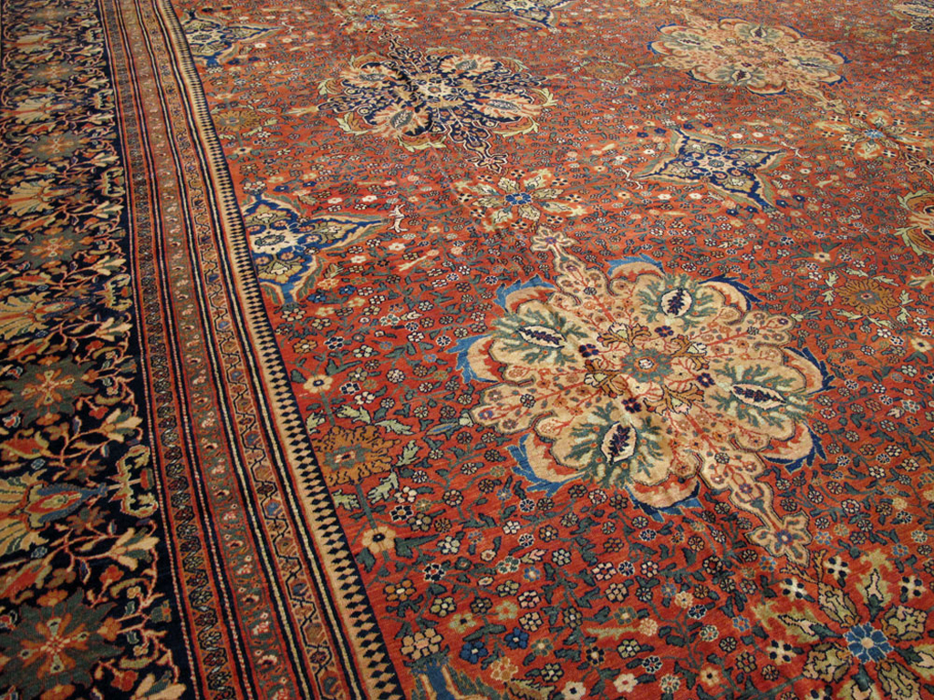 Antique Persian Sarouk Fereghan Oversize Carpet, No.25100 - Gss