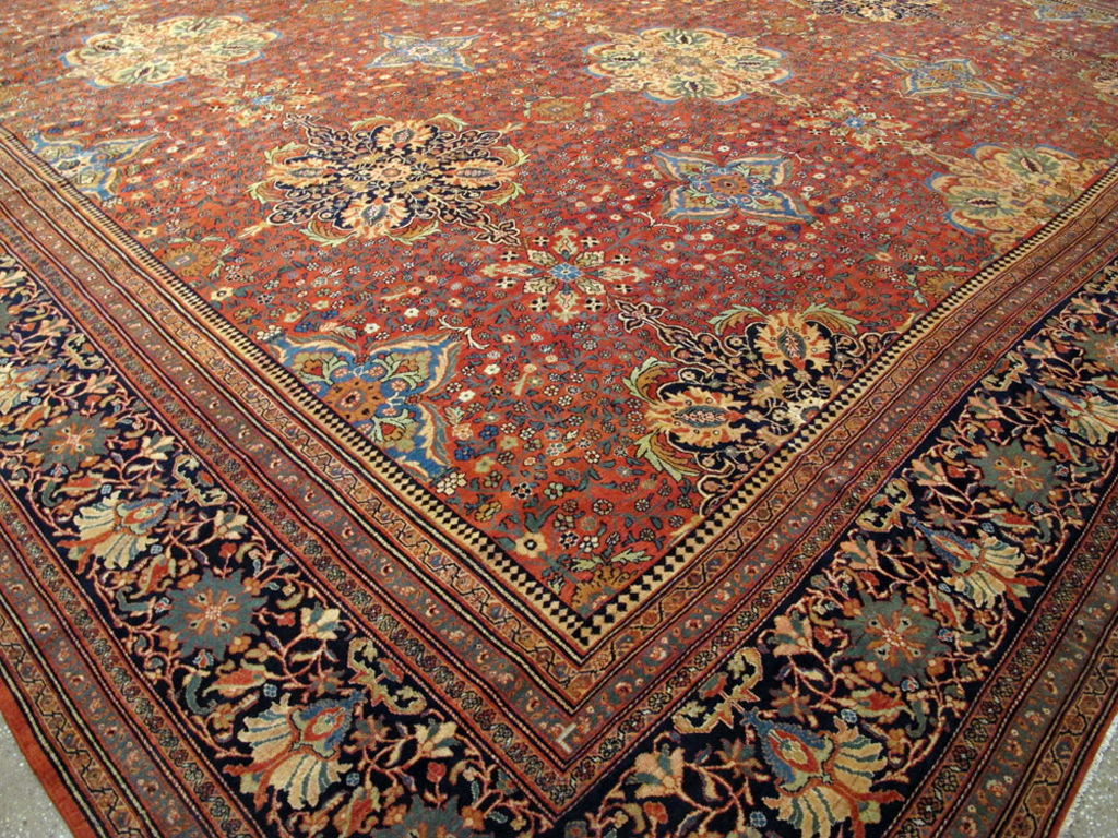 Antique Persian Sarouk Fereghan Oversize Carpet, No.25100 - Gss