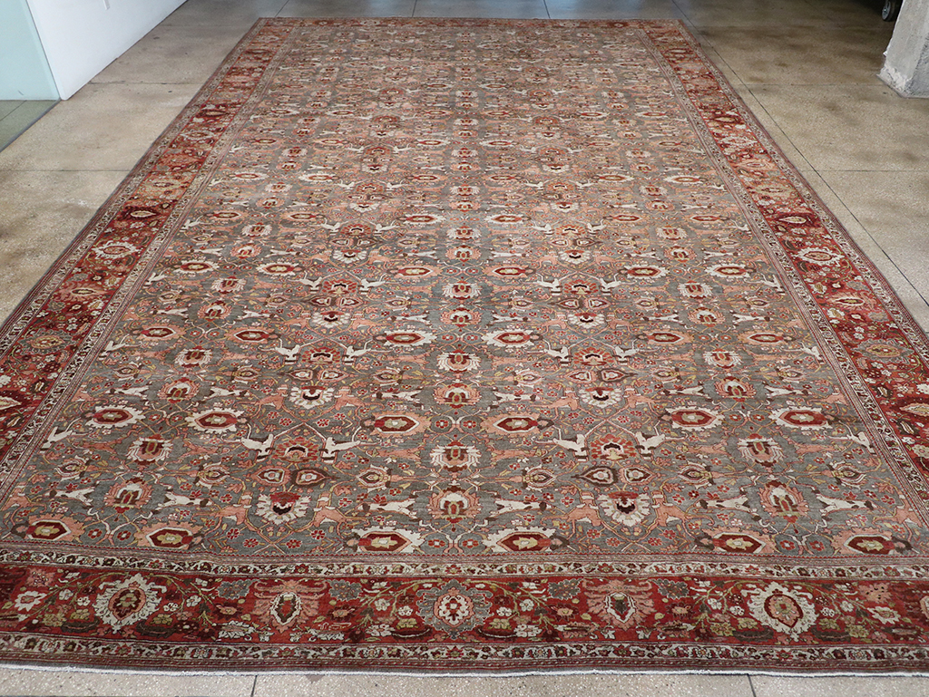 Antique Persian Bidjar Oversize Carpet, No.25101 - Gss
