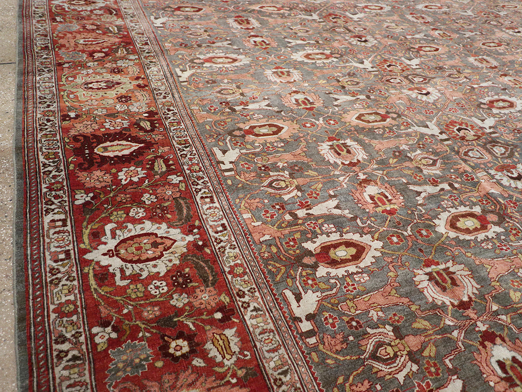 Antique Persian Bidjar Oversize Carpet, No.25101 - Gss
