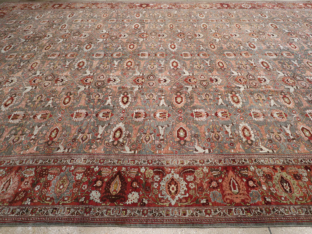 Antique Persian Bidjar Oversize Carpet, No.25101 - Gss