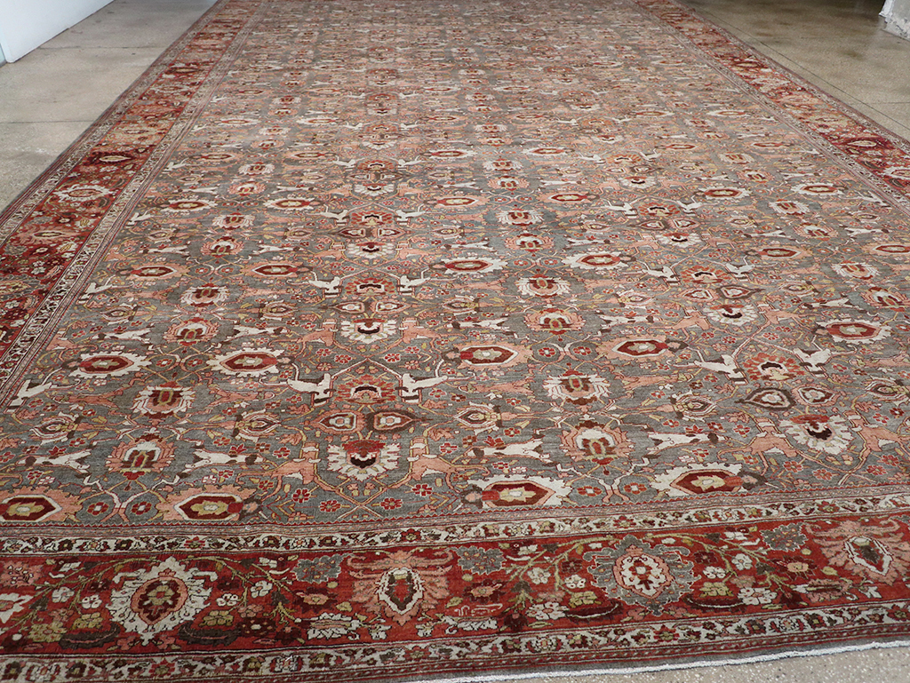 Antique Persian Bidjar Oversize Carpet, No.25101 - Gss