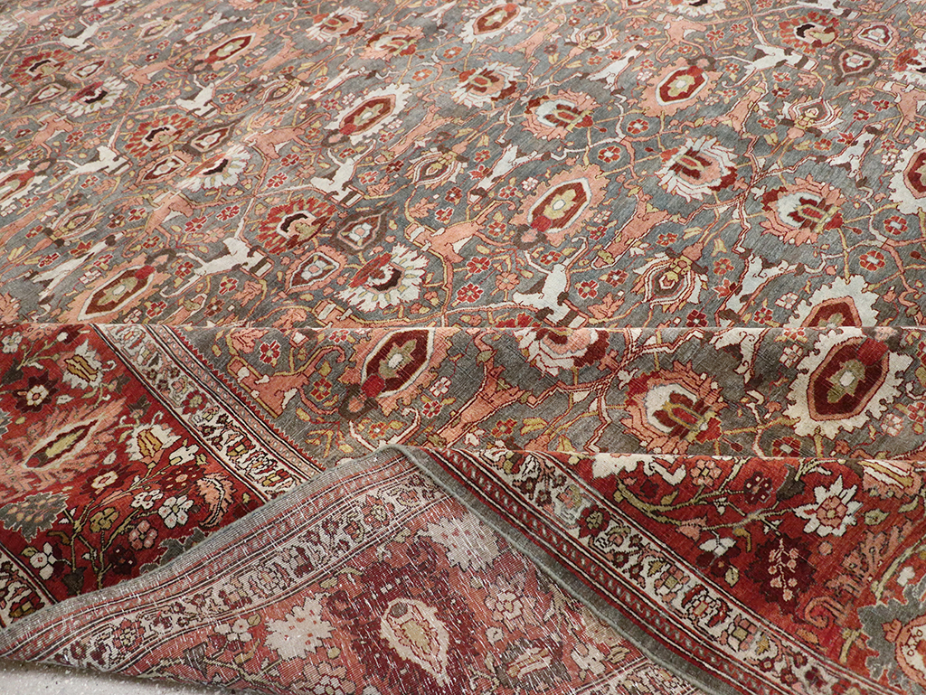 Antique Persian Bidjar Oversize Carpet, No.25101 - Gss