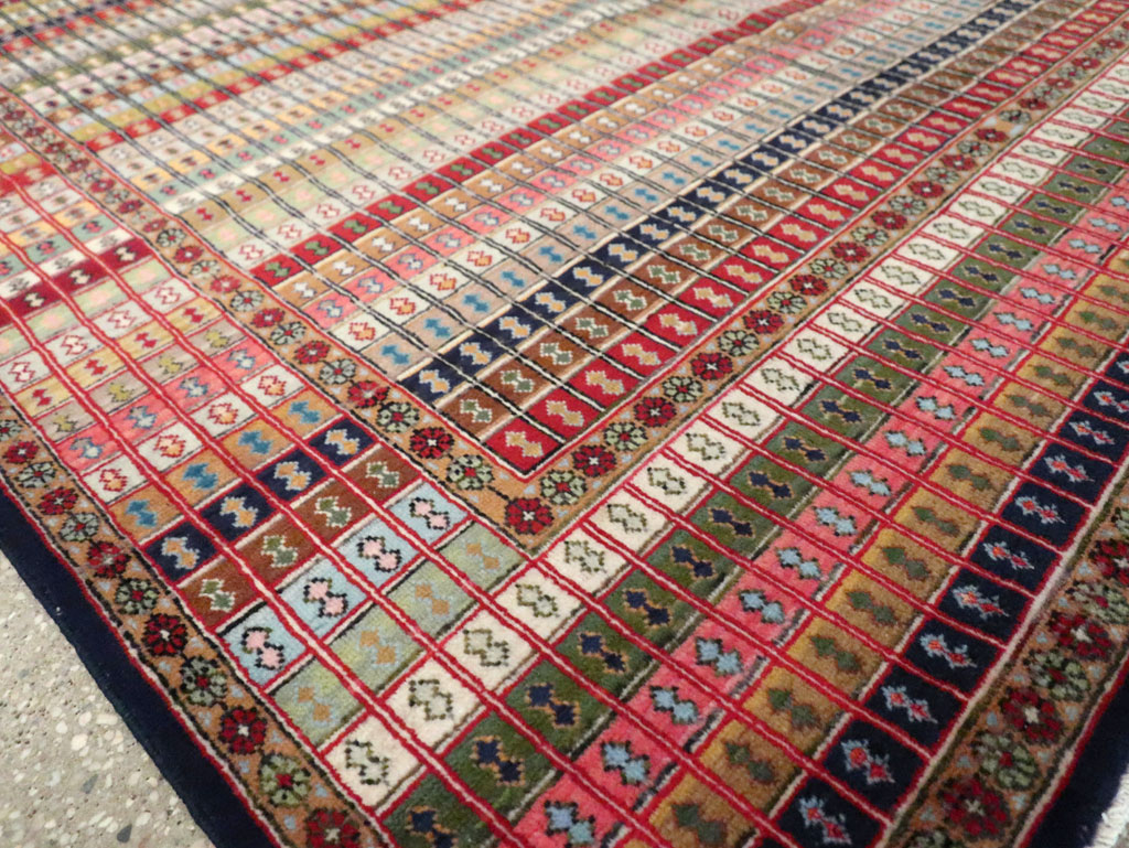 Vintage Persian Kashan Art Deco Rug, No.25113 - Gss