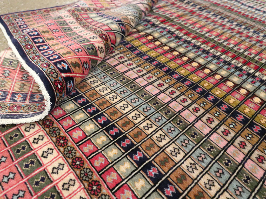 Vintage Persian Kashan Art Deco Rug, No.25113 - Gss