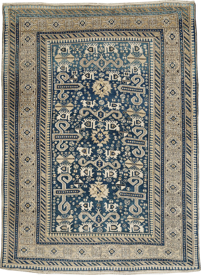 Antique Caucasian Perpedil Rug, No.25117 - Gss