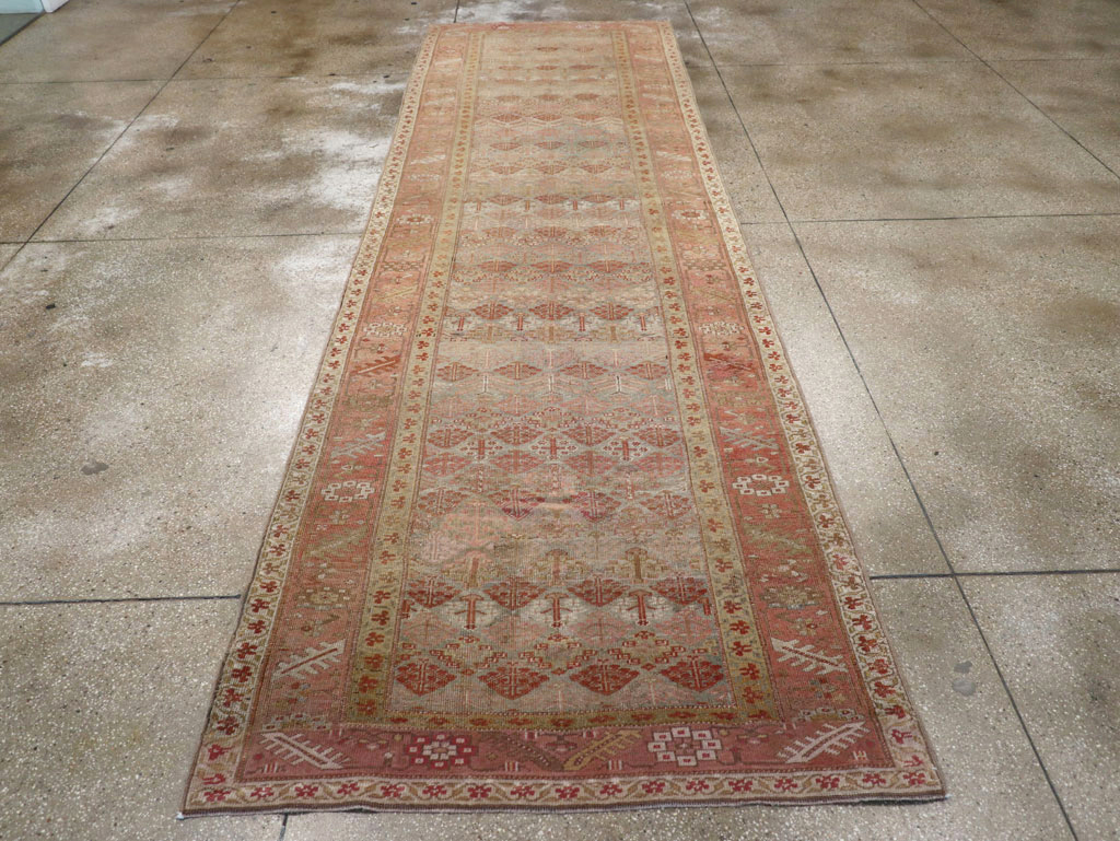 Antique Persian Malayer Wide Gallery Runner, No.25118 - Gss