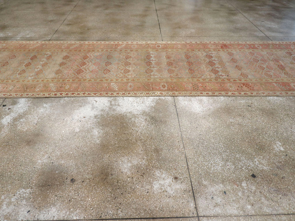 Antique Persian Malayer Wide Gallery Runner, No.25118 - Gss