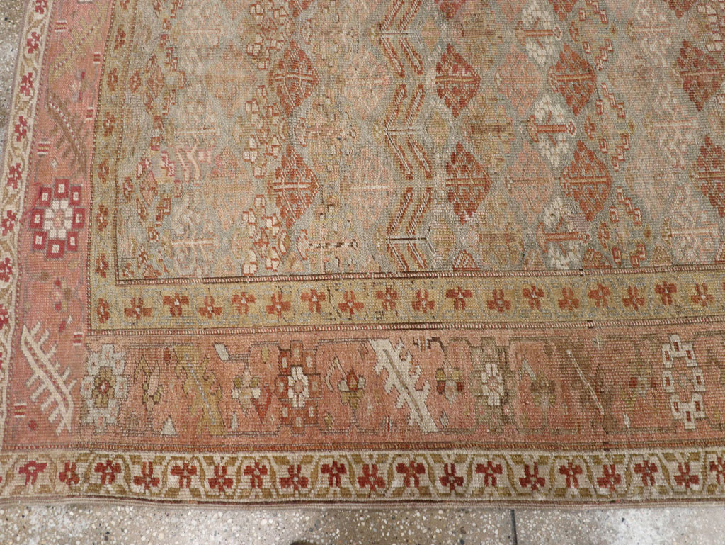 Antique Persian Malayer Wide Gallery Runner, No.25118 - Gss