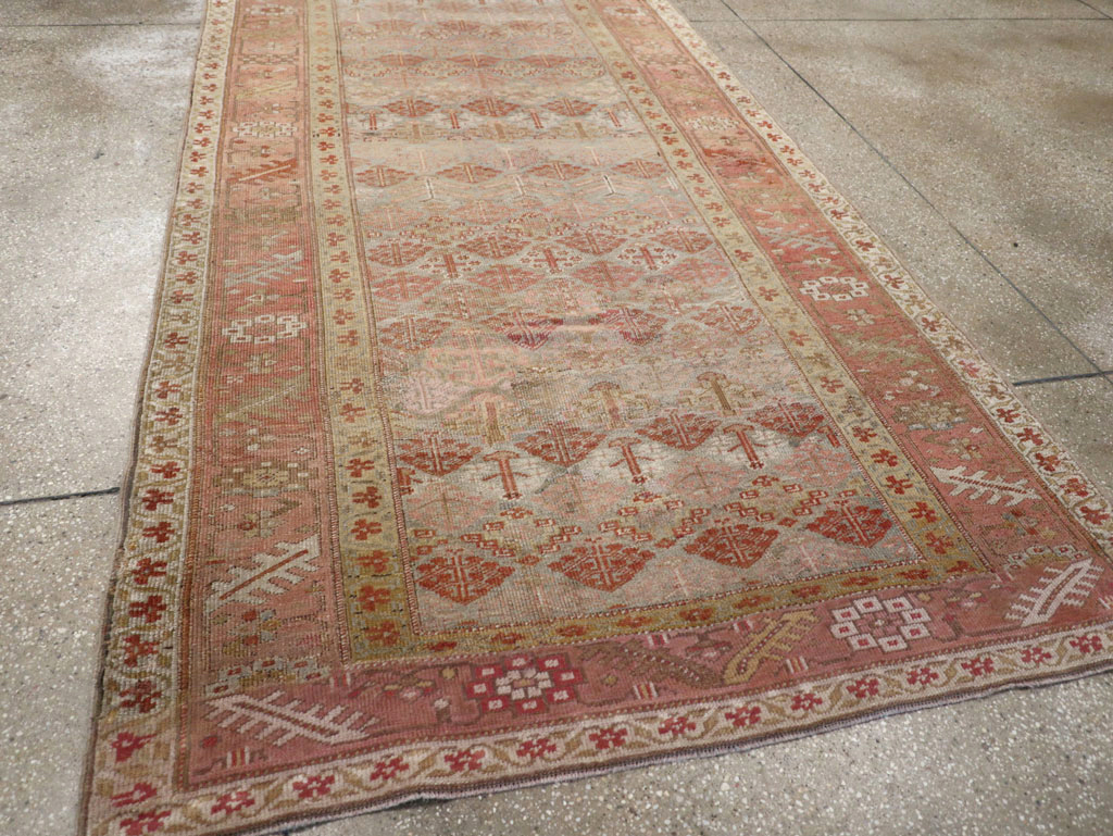 Antique Persian Malayer Wide Gallery Runner, No.25118 - Gss