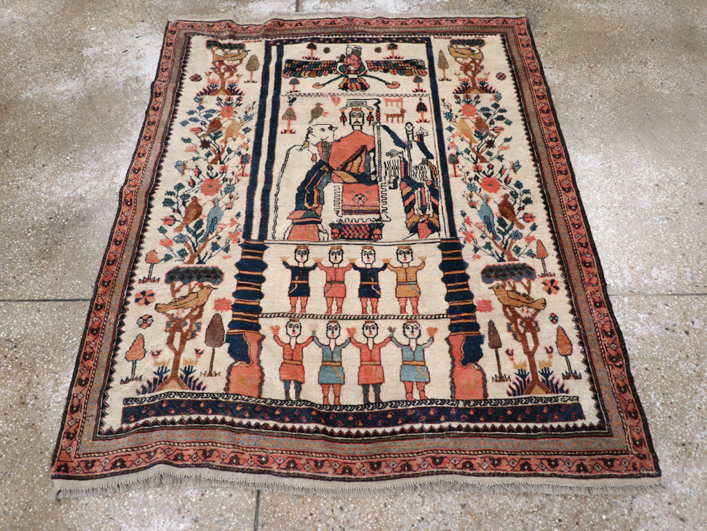 Antique Persian Afshar Rug, No.25125 - Gss