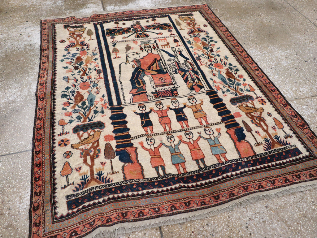 Antique Persian Afshar Rug, No.25125 - Gss