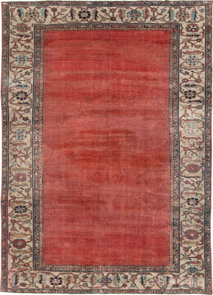 Antique Persian Mahal Small Room Size Carpet, No.25129 - Gss