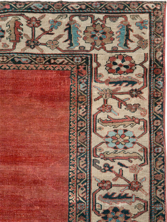 Antique Persian Mahal Small Room Size Carpet, No.25129 - Gss