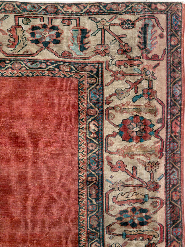 Antique Persian Mahal Small Room Size Carpet, No.25129 - Gss
