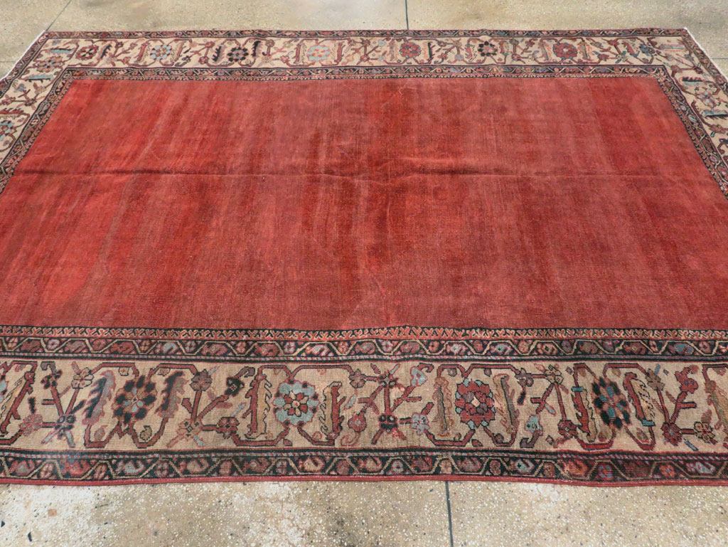 Antique Persian Mahal Small Room Size Carpet, No.25129 - Gss