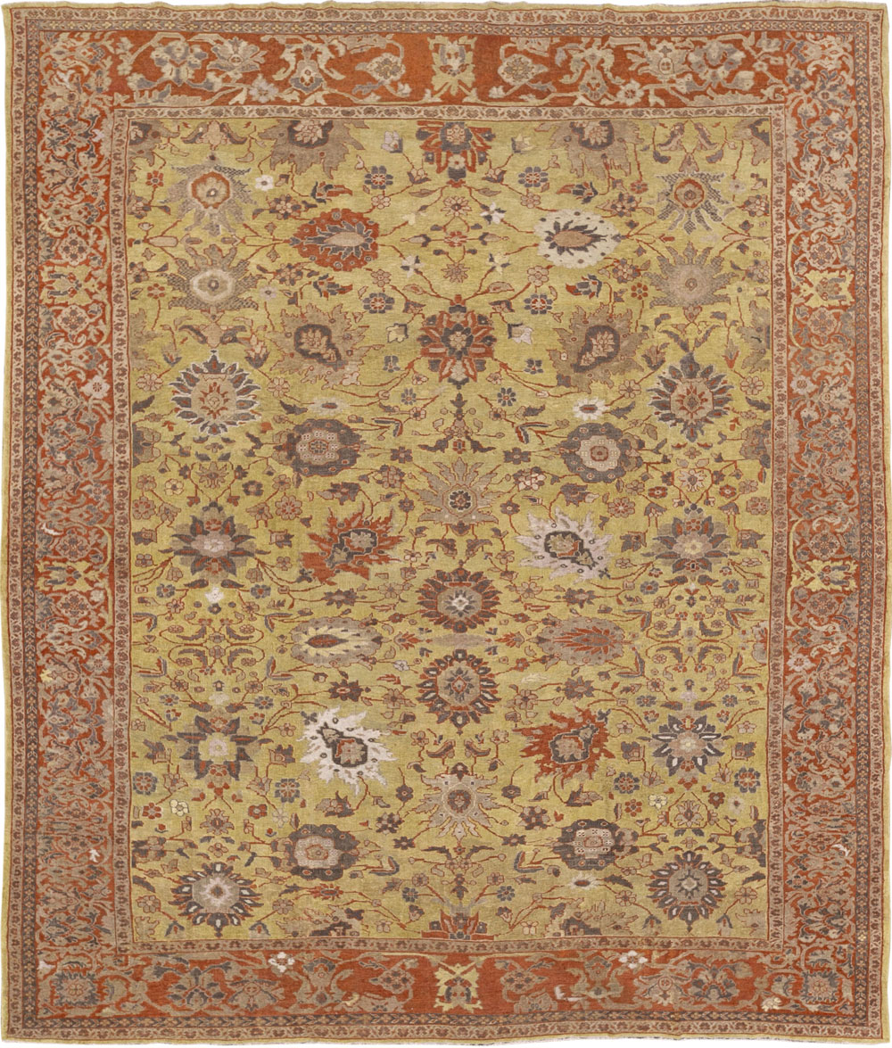 Antique Persian Mahal Large Carpet, No.25131 - Gss