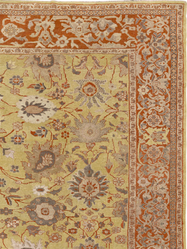 Antique Persian Mahal Large Carpet, No.25131 - Gss