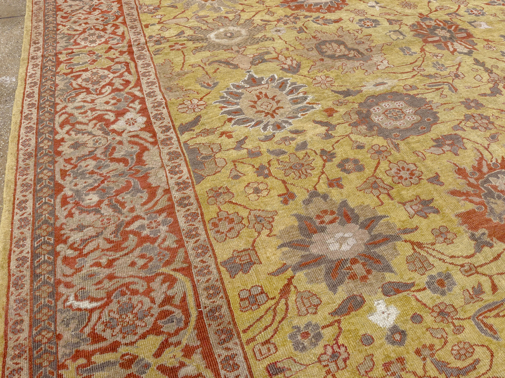Antique Persian Mahal Large Carpet, No.25131 - Gss