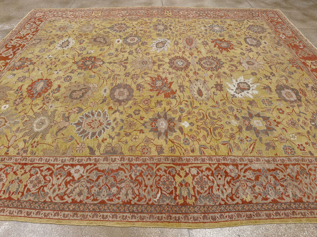 Antique Persian Mahal Large Carpet, No.25131 - Gss