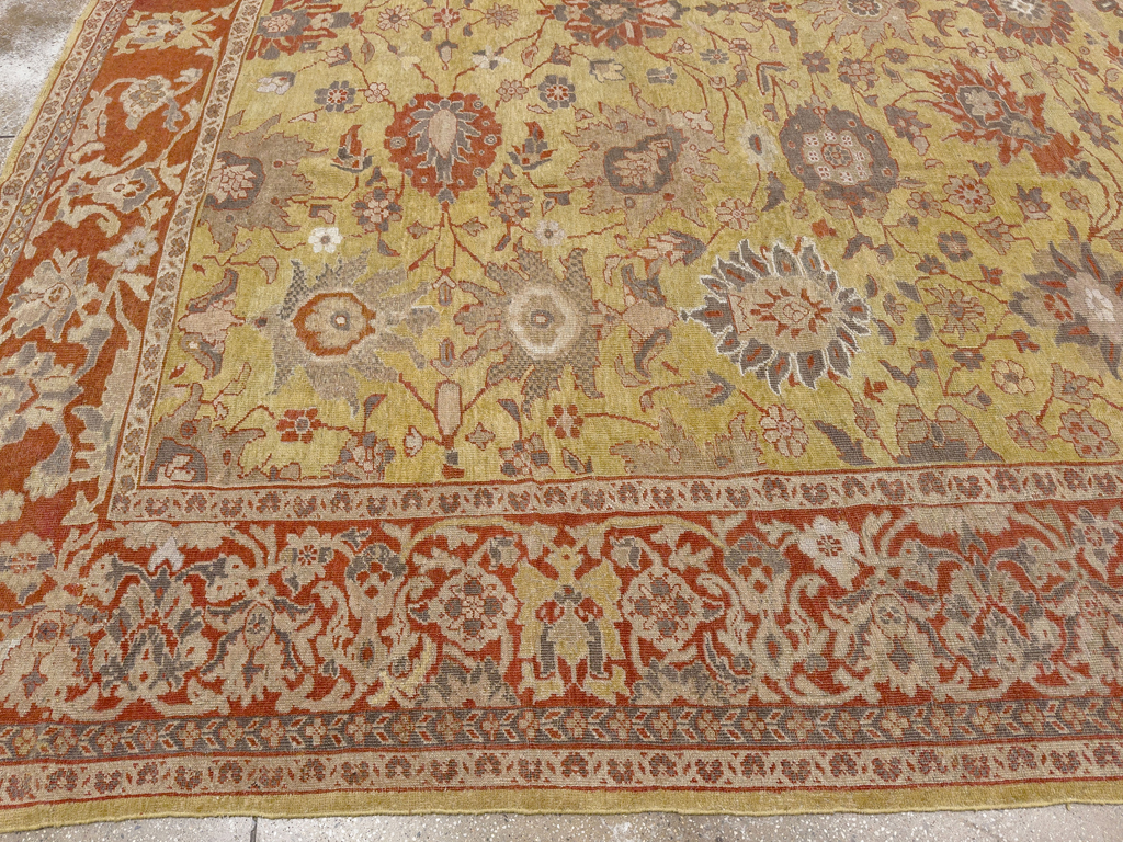 Antique Persian Mahal Large Carpet, No.25131 - Gss