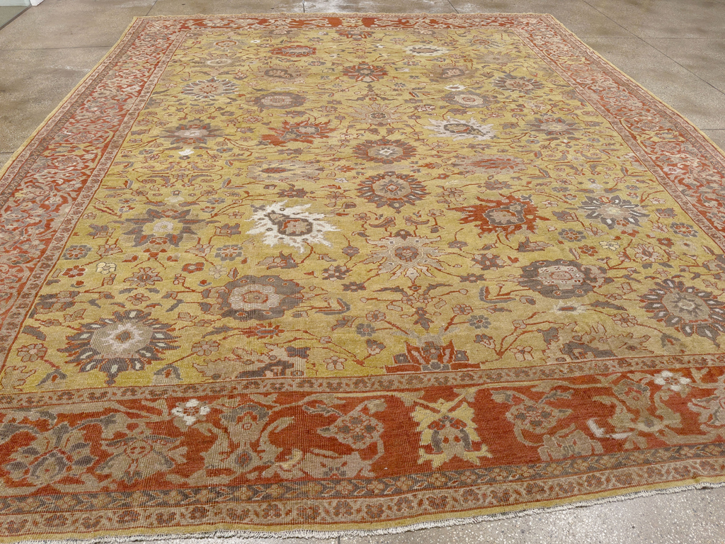 Antique Persian Mahal Large Carpet, No.25131 - Gss