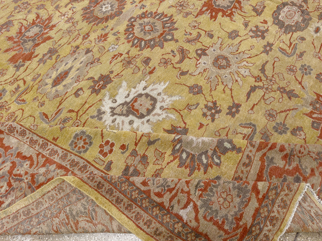 Antique Persian Mahal Large Carpet, No.25131 - Gss