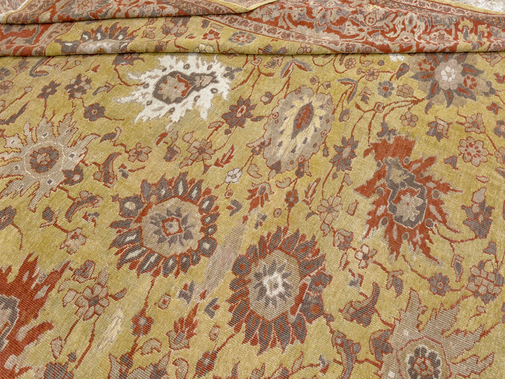 Antique Persian Mahal Large Carpet, No.25131 - Gss