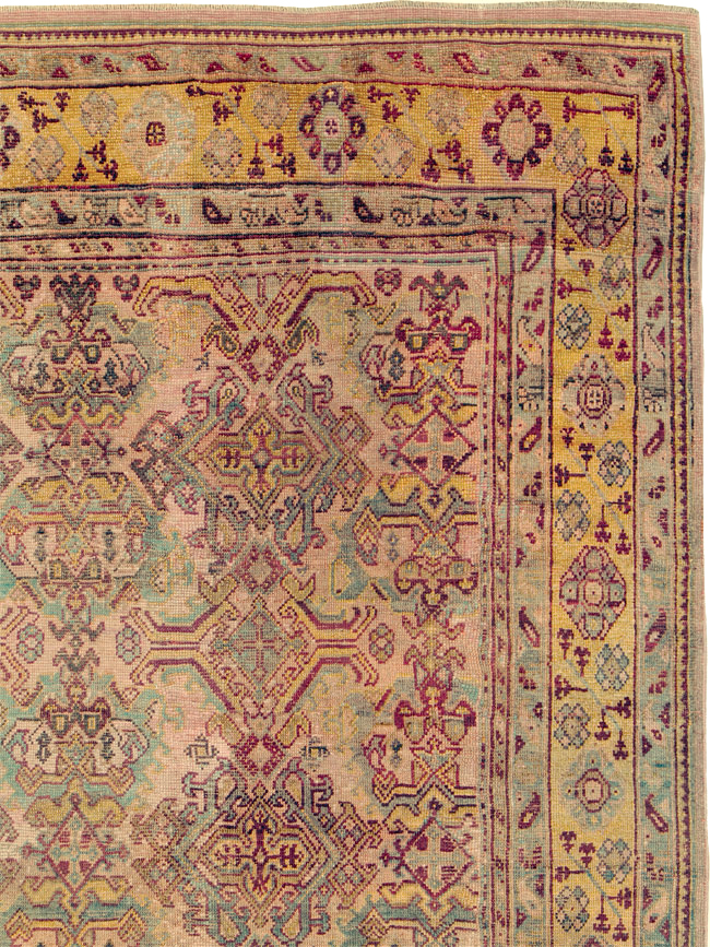 Antique Persian Oushak Carpet, No.25134 - Gss