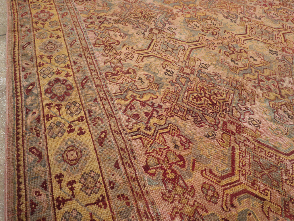 Antique Persian Oushak Carpet, No.25134 - Gss