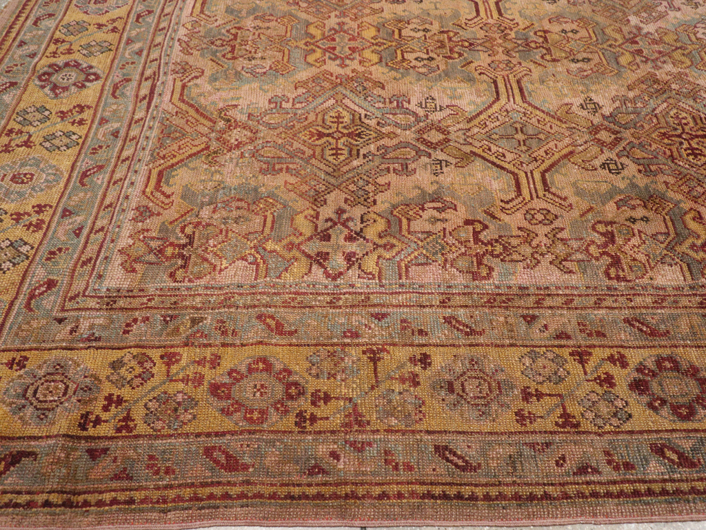 Antique Persian Oushak Carpet, No.25134 - Gss