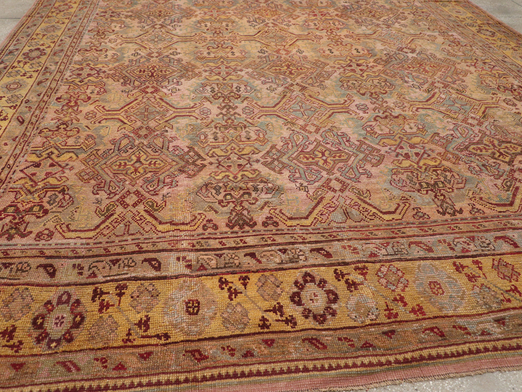 Antique Persian Oushak Carpet, No.25134 - Gss