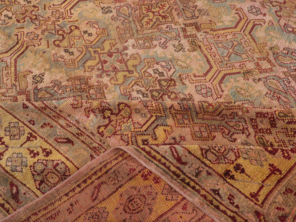 Antique Persian Oushak Carpet, No.25134 - Gss
