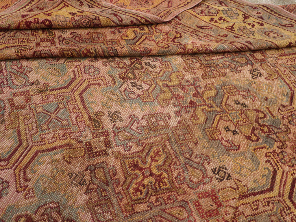 Antique Persian Oushak Carpet, No.25134 - Gss