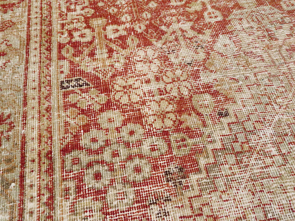 Antique Persian Joshegan Distressed Rug, No.25136 - Gss