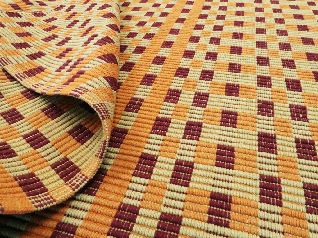 Vintage European Flatweave Kilim, No.25138 - Gss