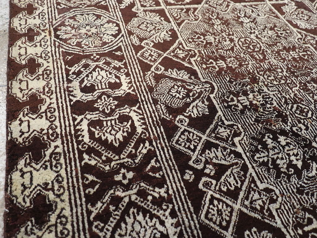 Antique Indian Agra Rug, No.25143 - Gss