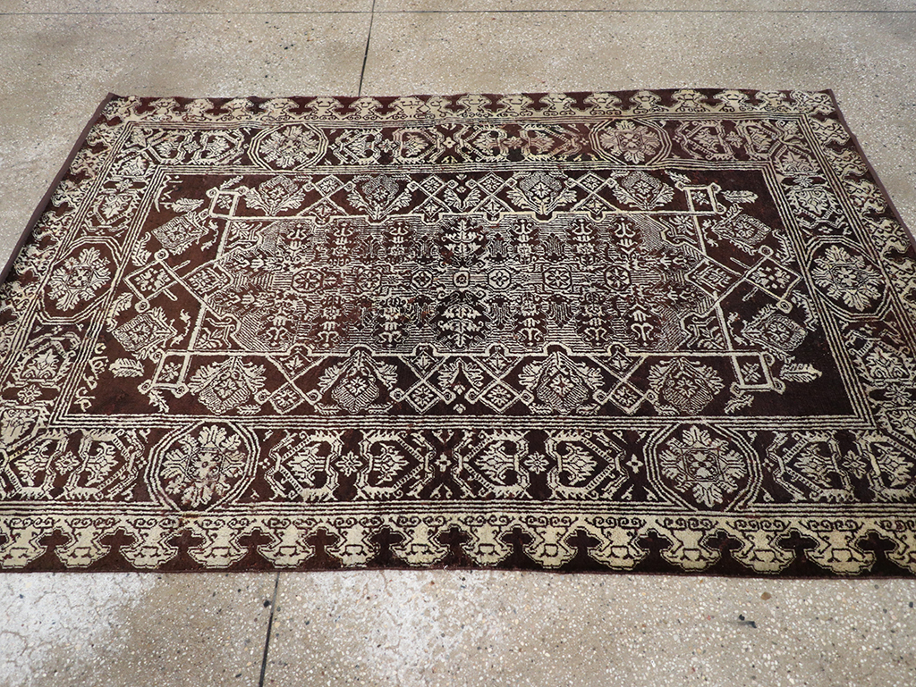Antique Indian Agra Rug, No.25143 - Gss