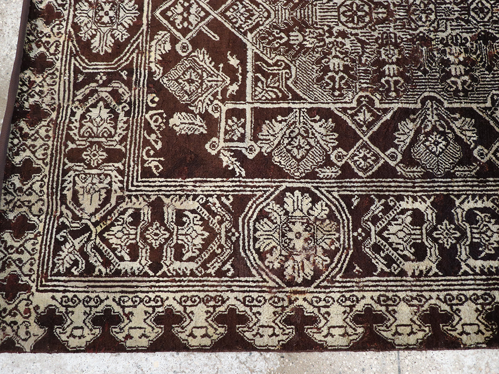 Antique Indian Agra Rug, No.25143 - Gss