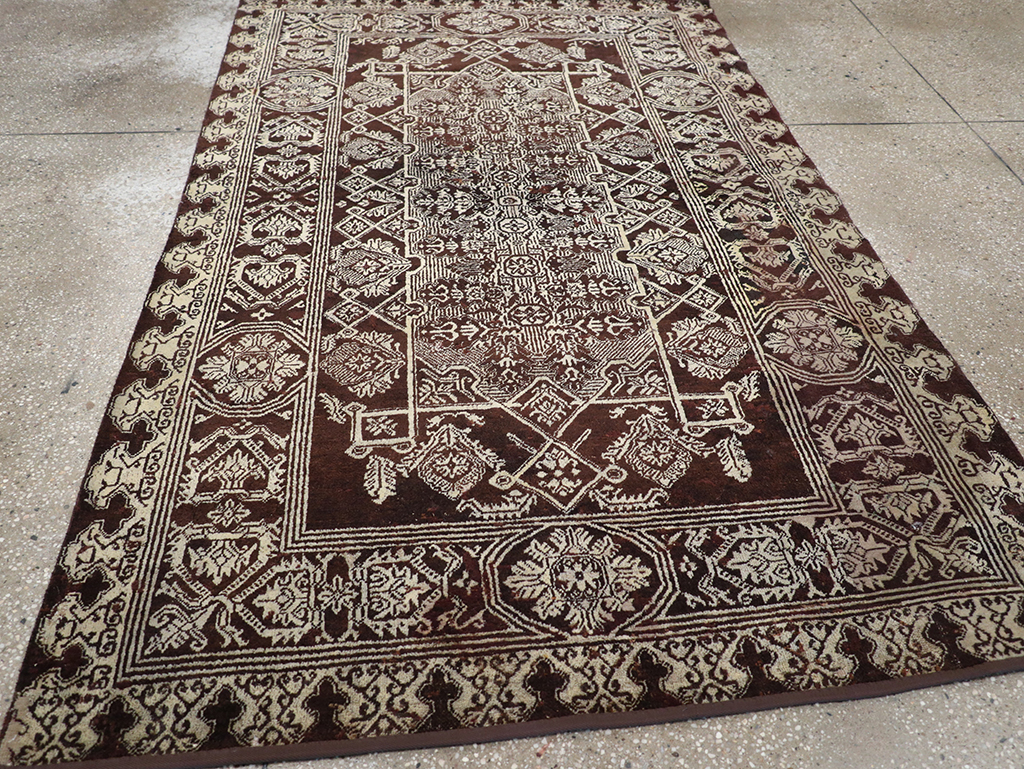 Antique Indian Agra Rug, No.25143 - Gss