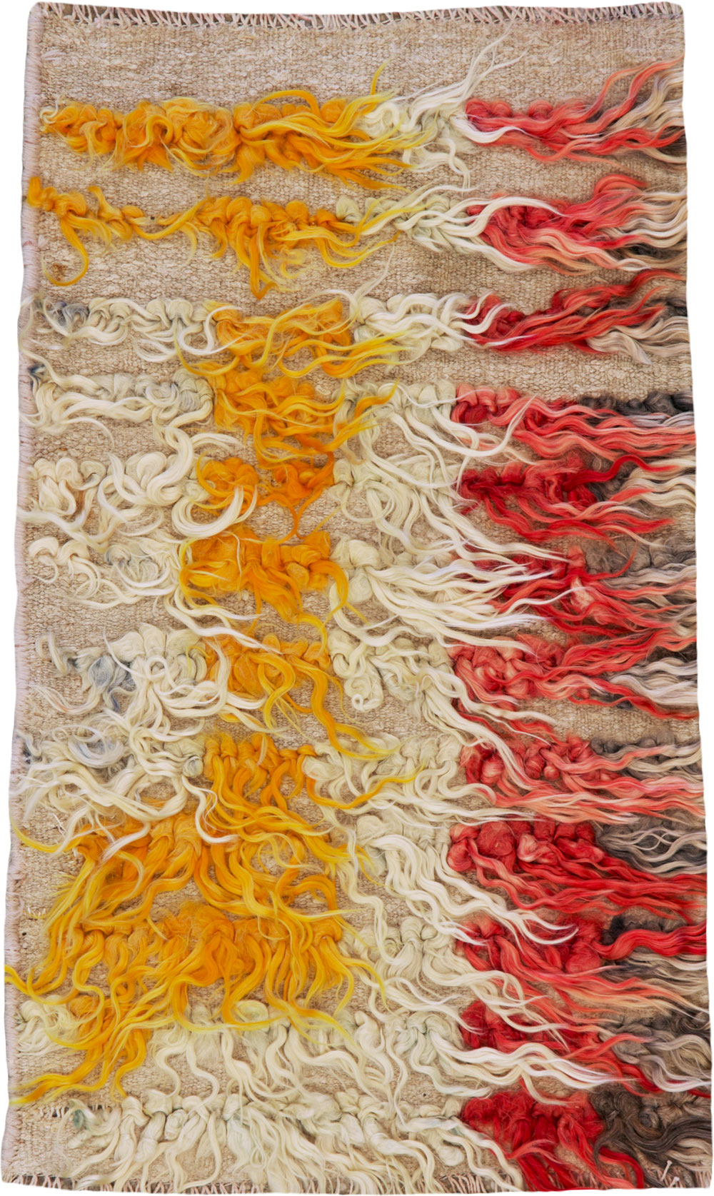 Vintage Turkish Tulu Throw Rug, No.25150 - Gss