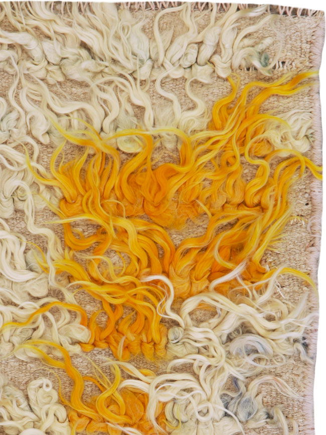 Vintage Turkish Tulu Throw Rug, No.25150 - Gss