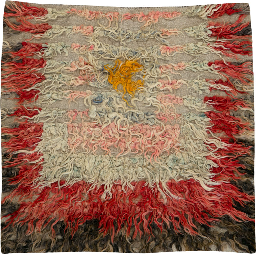 Vintage Turkish Tulu Square Rug, No.25151 - Gss
